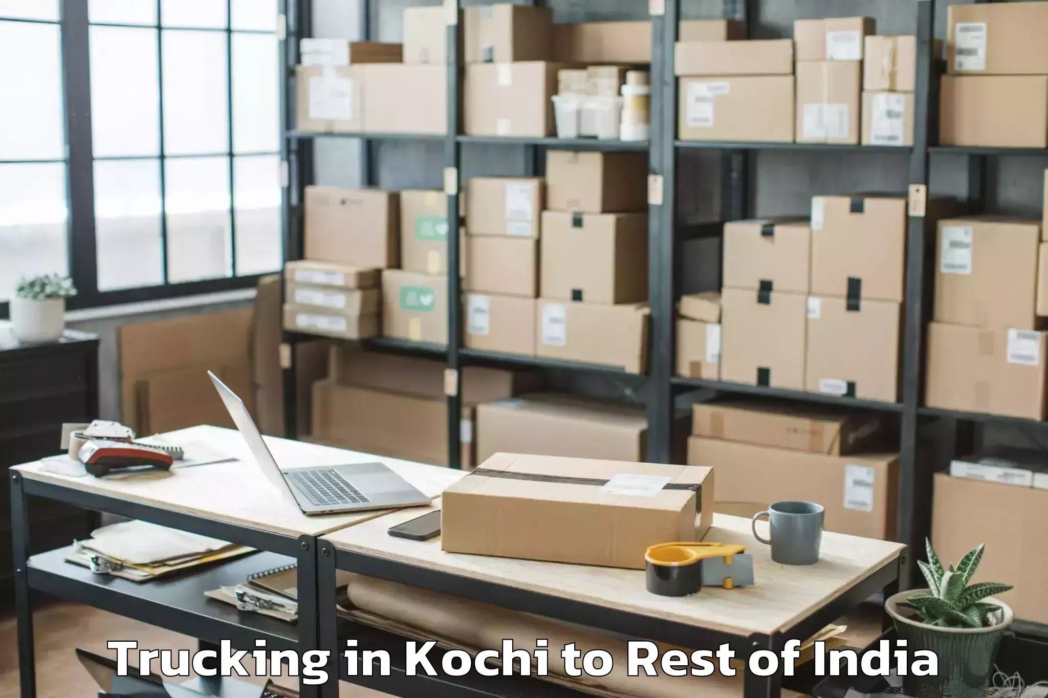 Leading Kochi to Bashohli Trucking Provider